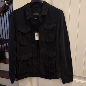 John varvatos Men's Classic Black Field Jacket